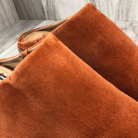 Sofft Mules Womens 7M Carrey Orange Suede Slip On Open Toe Comfort Shoes - Picture 7 of 12